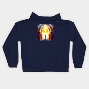 Mystic Light Radiates from Secret Temple Kids Hoodie